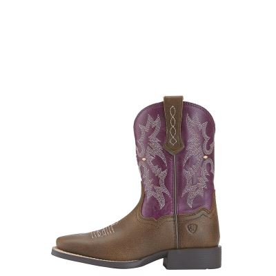 Ariat Tombstone - Western Laarzen Bruin / Paars Kinderen - 41751-034